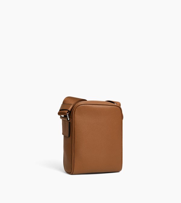 Charles small cross body bag in grained leather - Image 3