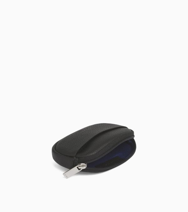 Charles zipped coin purse in grained leather - Image 2