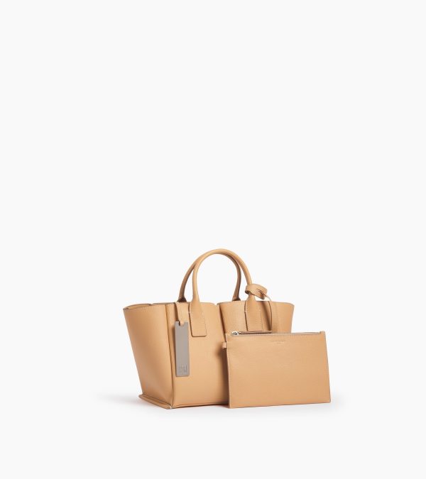 Small Elena handbag in pebbled leather - Image 3