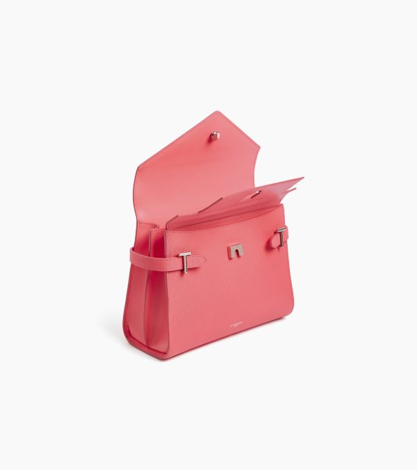 Emilie medium handbag with double flap in T-signature leather - Image 3