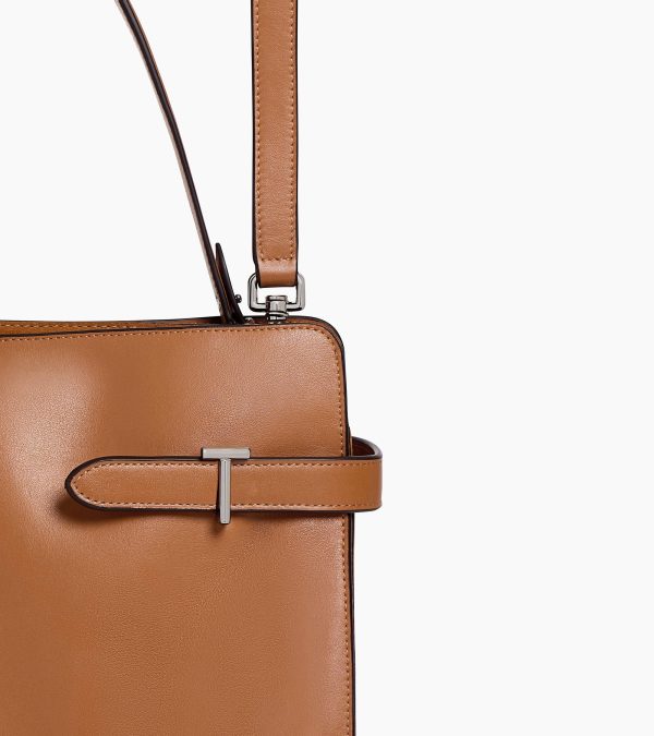 Emie large shoulderbag in smooth leather and nubuck - Image 2