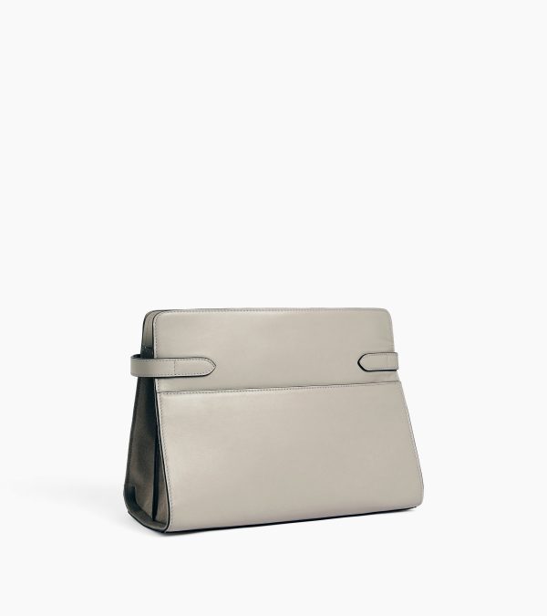 Emie large shoulderbag in smooth leather and nubuck - Image 3