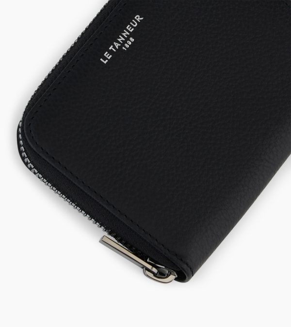 Emilie coin purse in grained leather - Image 2