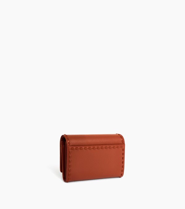 Emilie wallet in smooth and grained leather - Image 3