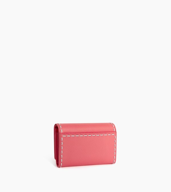 Emilie wallet in smooth and grained leather - Image 3