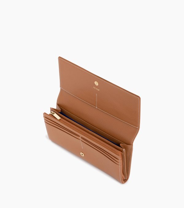 Emilie zipped travel companion in grained leather - Image 2