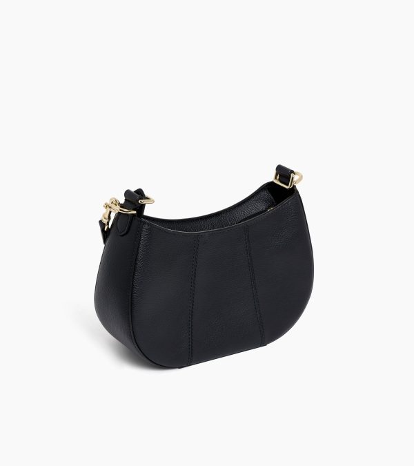 Juliette small half-moon bag in grained leather - Image 3
