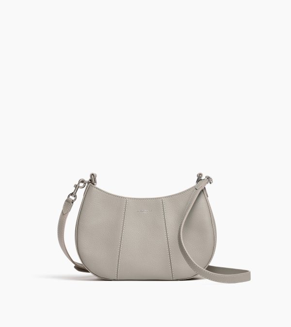 Juliette small half-moon bag in grained leather - Image 4