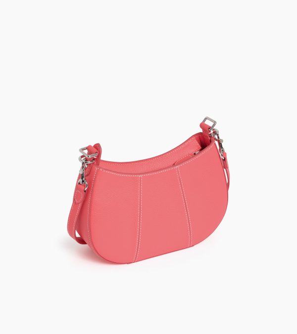 Juliette small half-moon bag in grained leather - Image 3