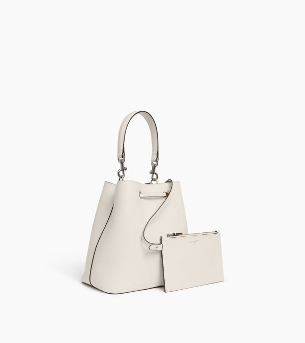 Louise bucket bag in grained leather - Image 3