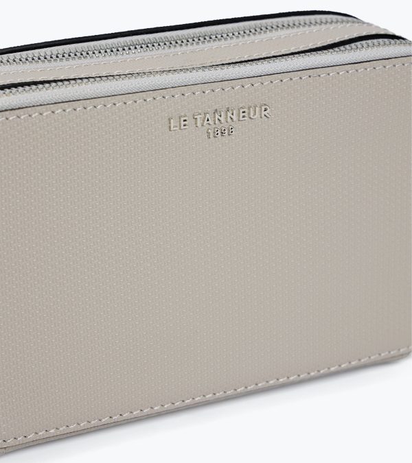 Emile small 2-compartment pouch in signature T leather - Image 2