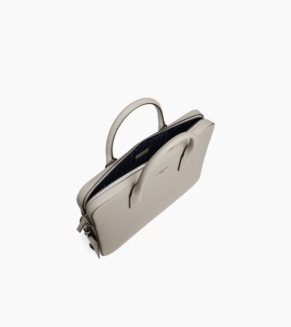 Emile slim, 14" briefcase in signature T leather - Image 2