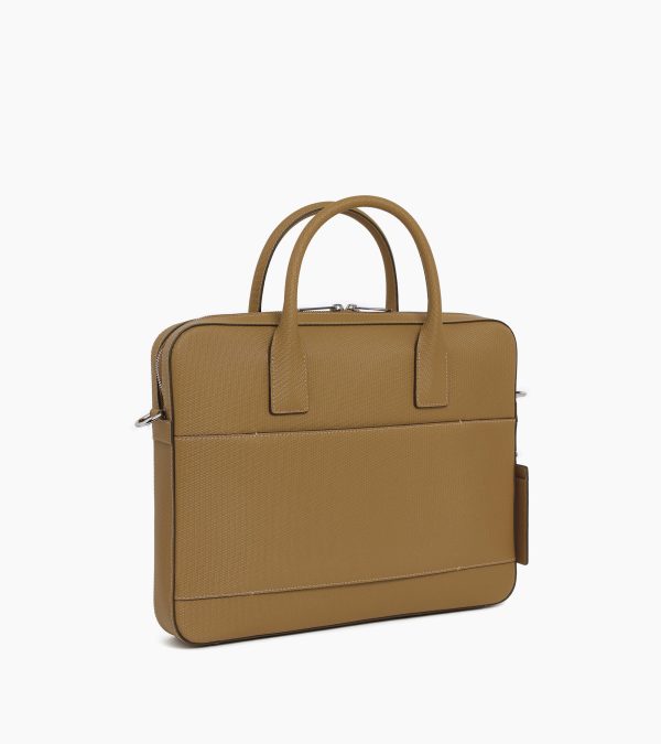 Emile slim, 14" briefcase in signature T leather - Image 3