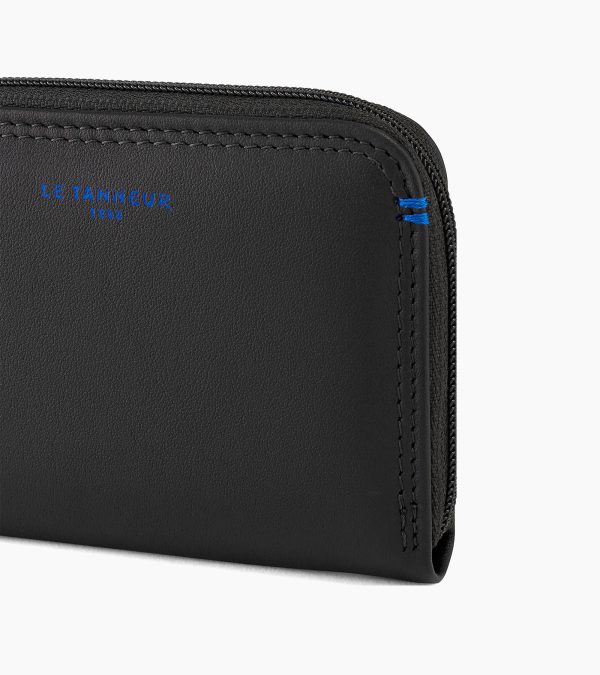 Martin zipped coin purse in smooth leather - Image 3
