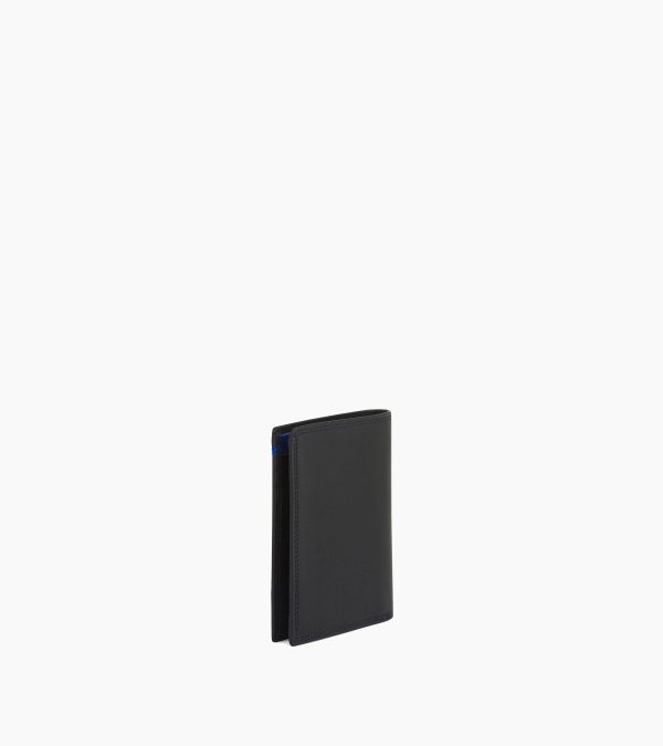 Martin small wallet with zipped pocket and 2 shutters in smooth leather - Image 2