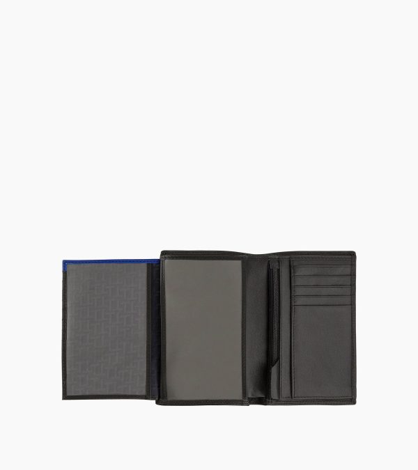 Martin large wallet with zipped pocket and 2 shutters in smooth leather - Image 2