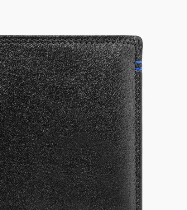 Martin large wallet with zipped pocket and 2 shutters in smooth leather - Image 3
