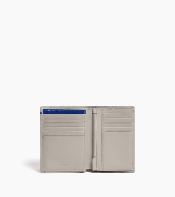 Martin large wallet with zipped pocket and 2 shutters in smooth leather - Image 2