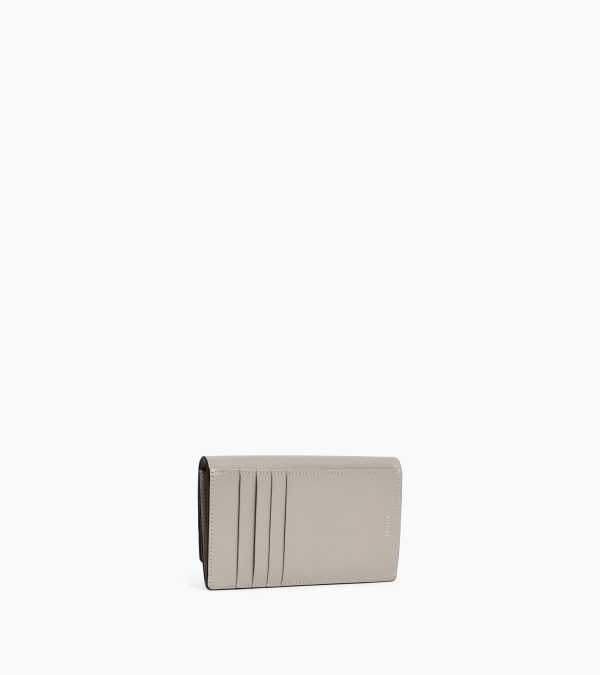 Naya flap card case in cork effect leather - Image 3