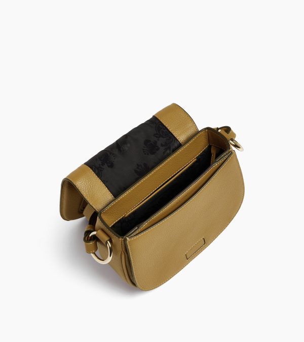 Ella small cross body bag in grained leather and nubuck - Image 2