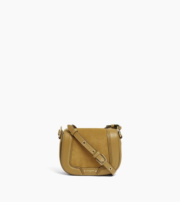 Ella small cross body bag in grained leather and nubuck - Image 3