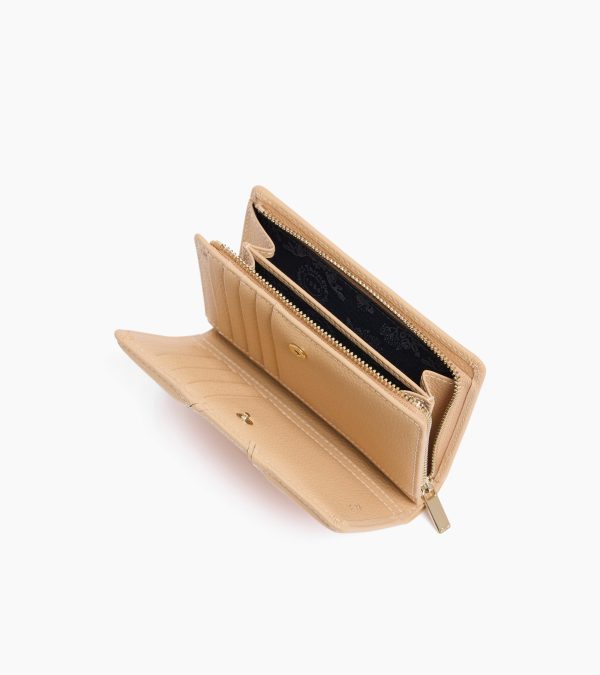 Ella medium wallet in grained leather - Image 3