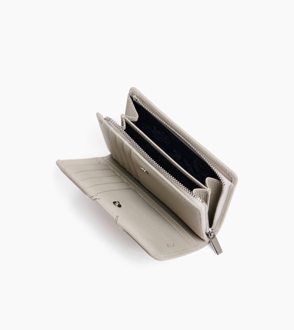 Ella medium wallet in grained leather - Image 3