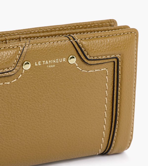 Ella medium wallet in grained leather - Image 2