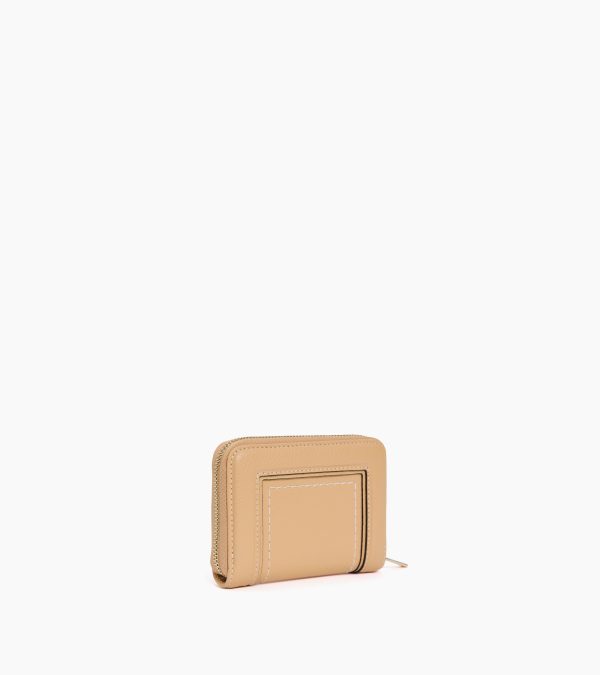 Ella zipped card holder in grained leather - Image 3