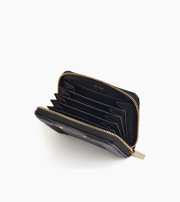 Ella zipped card holder in grained leather - Image 2