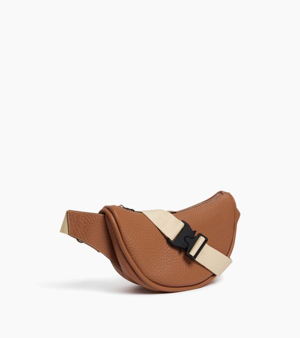 Noah belt bag in buffalo grain leather and smooth leather - Image 3