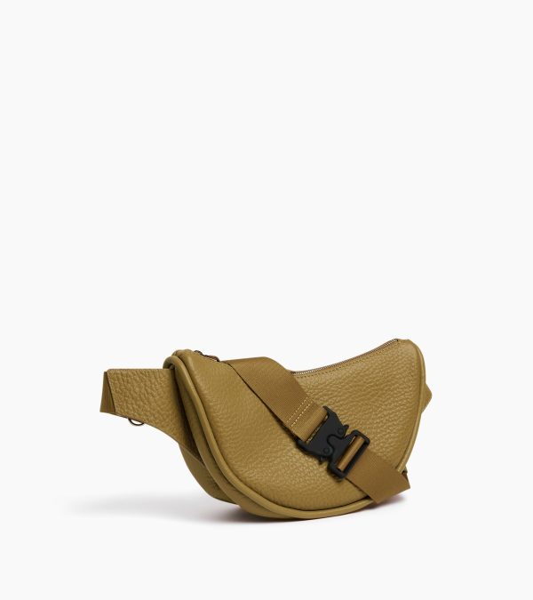 Noah belt bag in buffalo grain leather and smooth leather - Image 3
