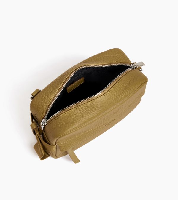 Noah small shoulder bag in buffalo grain leather and smooth leather - Image 2