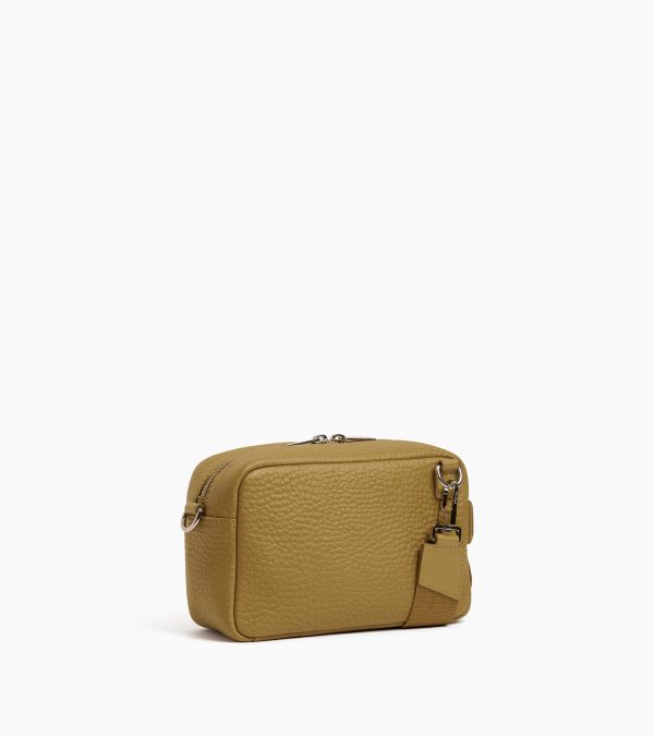 Noah small shoulder bag in buffalo grain leather and smooth leather - Image 3