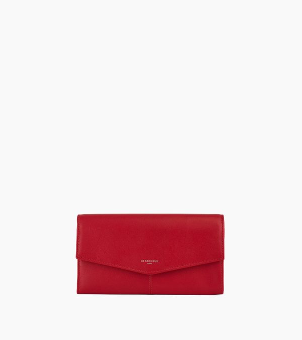 Large Charlotte wallet in smooth leather