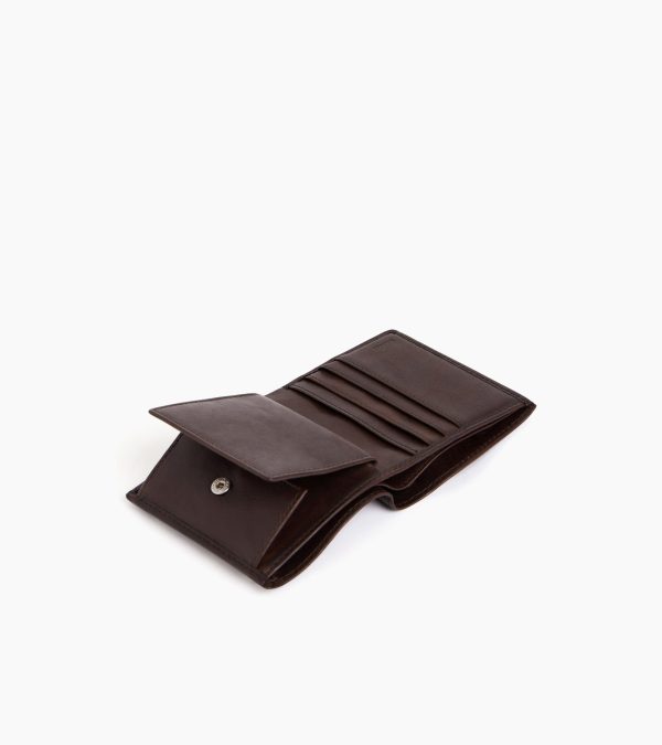 Gary coin purse with billfold in oiled leather - Image 2